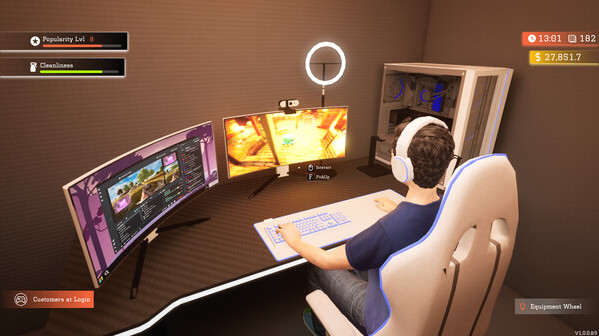 Игра Gaming Cafe Simulator, скриншот