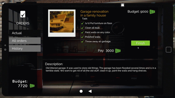 Игра Garage Flipper, скриншот