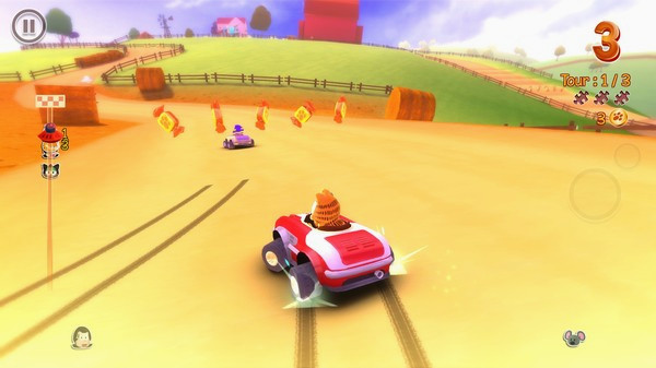 Игра Garfield Kart, скриншот
