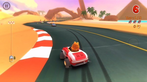 Игра Garfield Kart, скриншот