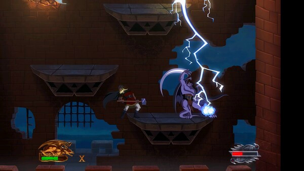 Игра Gargoyles Remastered, скриншот