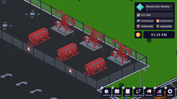 Игра Gas Station Tycoon, скриншот