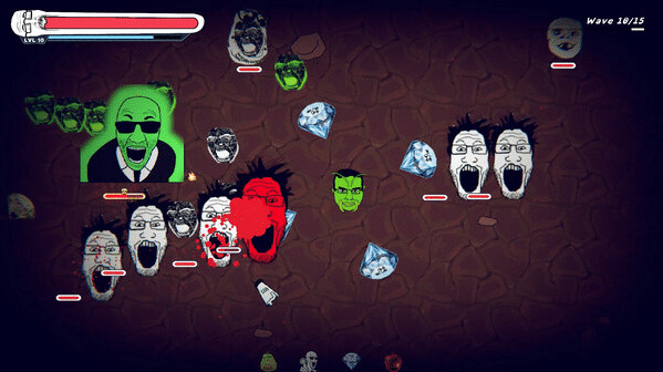 Игра Gem Defender: Soyjak Survivors, скриншот