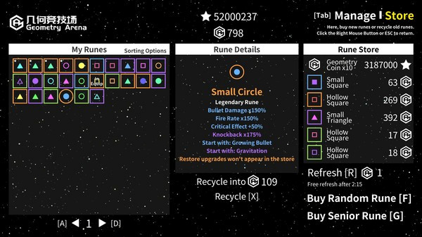Игра Geometry Arena, скриншот