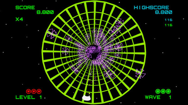 Игра Geometry Attack, скриншот
