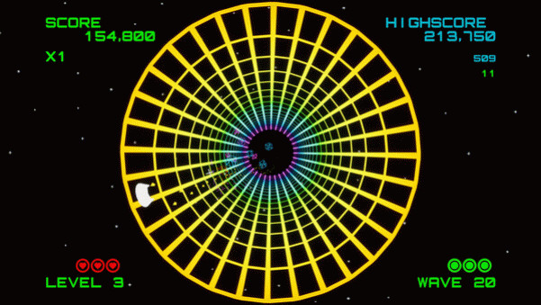Игра Geometry Attack, скриншот