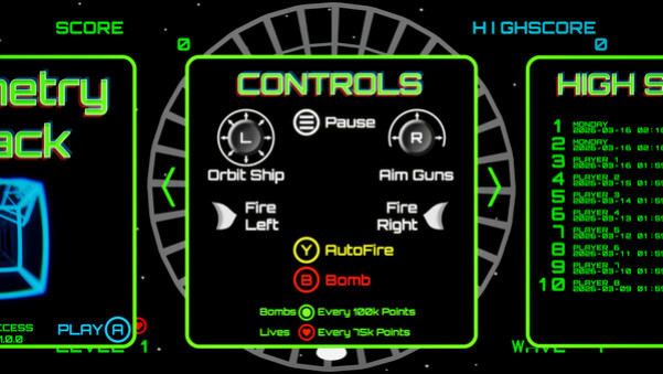 Игра Geometry Attack, скриншот
