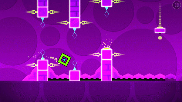 Игра Geometry Dash, скриншот