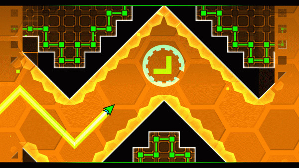 Игра Geometry Dash, скриншот