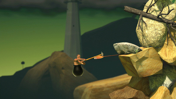 Игра Getting Over It with Bennett Foddy, скриншот