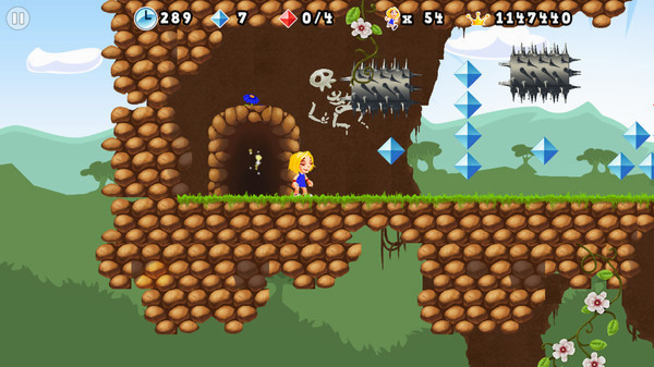 Игра Giana Sisters 2D, скриншот