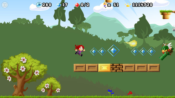 Игра Giana Sisters 2D, скриншот
