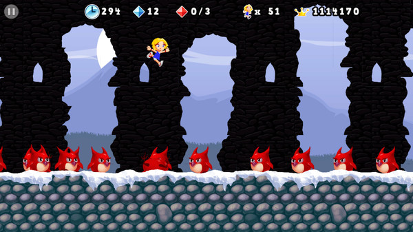 Игра Giana Sisters 2D, скриншот