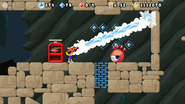 Игра Giana Sisters 2D, скриншот