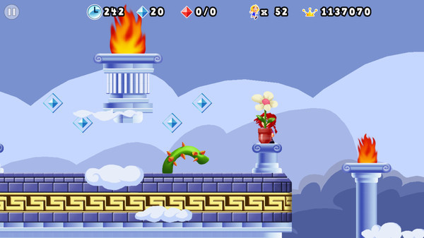 Игра Giana Sisters 2D, скриншот