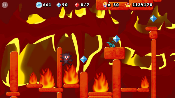 Игра Giana Sisters 2D, скриншот