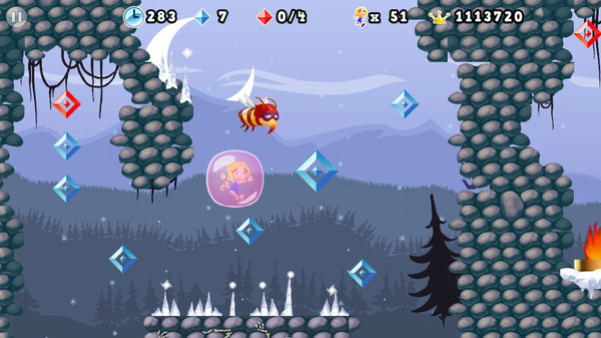 Игра Giana Sisters 2D, скриншот