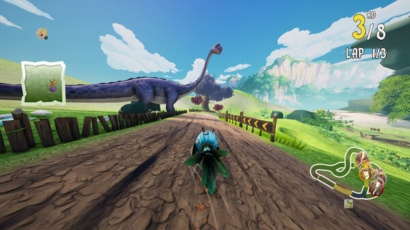 Игра Gigantosaurus: Dino Kart, скриншот