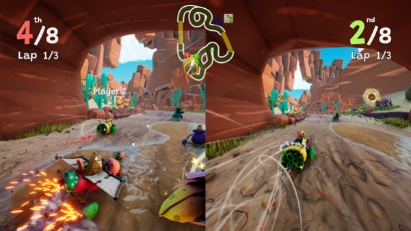 Игра Gigantosaurus: Dino Kart, скриншот