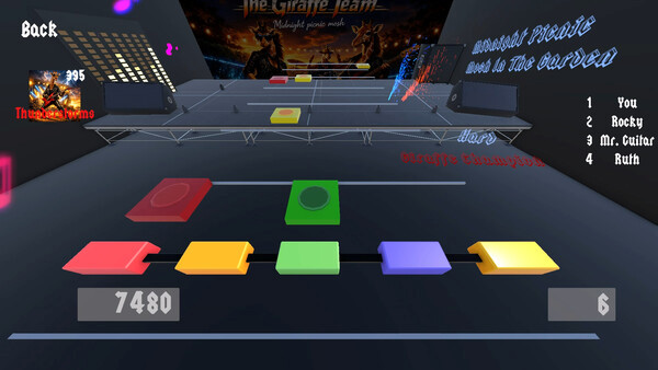 Игра Giraffe Champion: The Rock Music Game, скриншот
