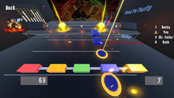Игра Giraffe Champion: The Rock Music Game, скриншот