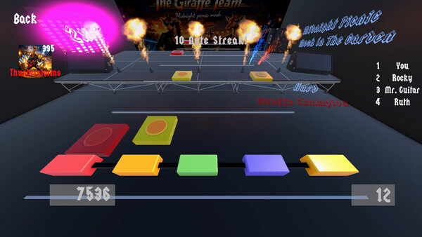 Игра Giraffe Champion: The Rock Music Game, скриншот