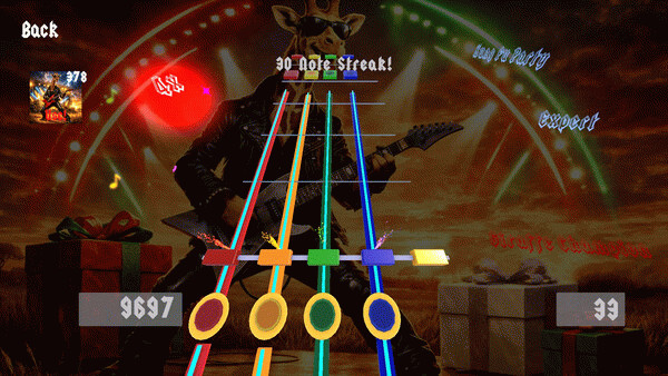 Игра Giraffe Champion: The Rock Music Game, скриншот