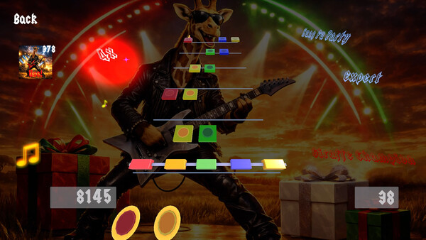 Игра Giraffe Champion: The Rock Music Game, скриншот