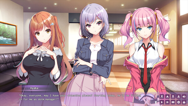 Игра Girls' Dorm -Managing an all-girls' dormitory-, скриншот