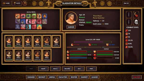 Игра Gladiator Command, скриншот