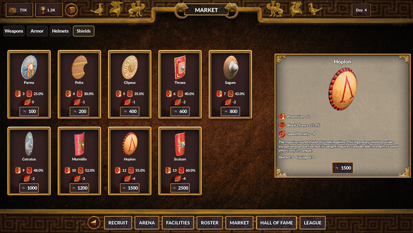 Игра Gladiator Command, скриншот