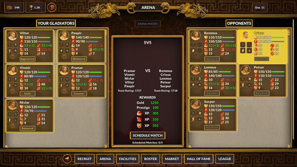 Игра Gladiator Command, скриншот