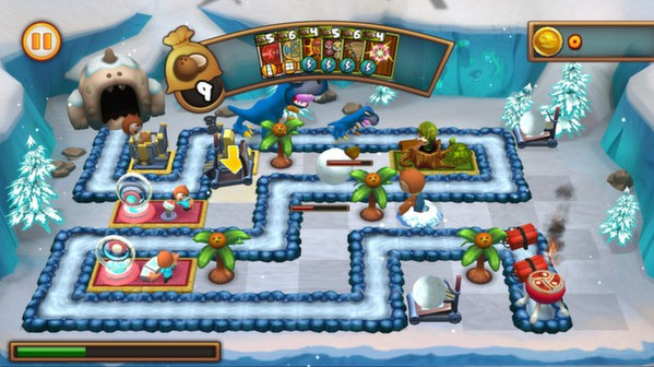 Игра Go Home Dinosaurs!, скриншот