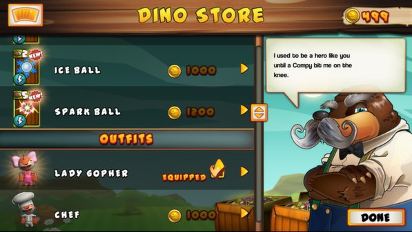 Игра Go Home Dinosaurs!, скриншот