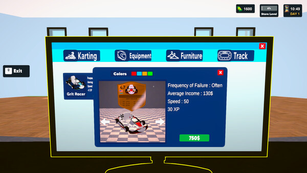 Игра Go-Kart Simulator, скриншот