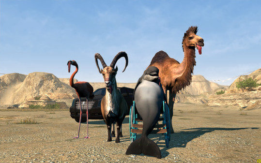 Игра Goat Simulator: PAYDAY, скриншот