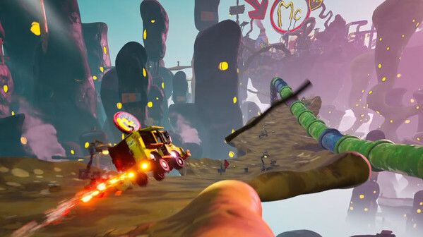 Игра Goblintown: Really Hard Driving Game, скриншот