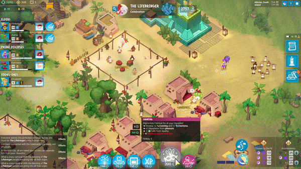 Игра Godhood, скриншот