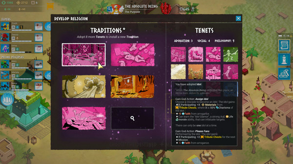 Игра Godhood, скриншот