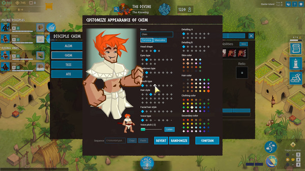 Игра Godhood, скриншот