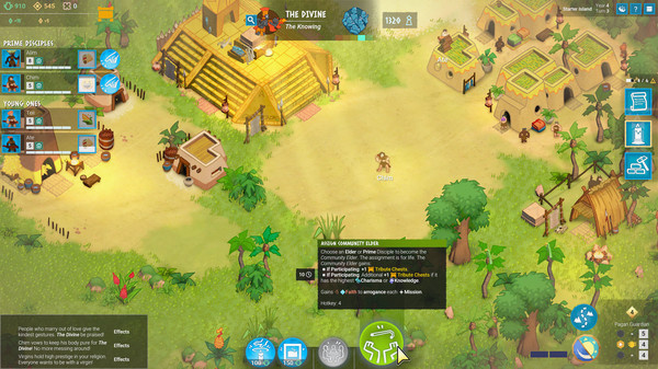 Игра Godhood, скриншот