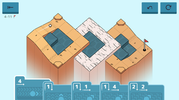Игра Golf Peaks, скриншот