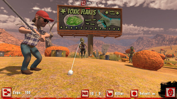 Игра Golf VS Zombies, скриншот
