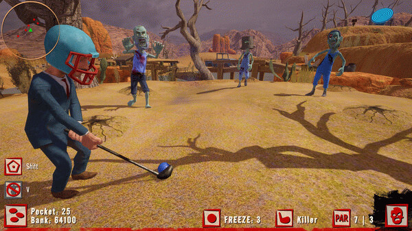 Игра Golf VS Zombies, скриншот