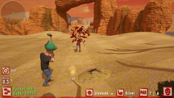 Игра Golf VS Zombies, скриншот