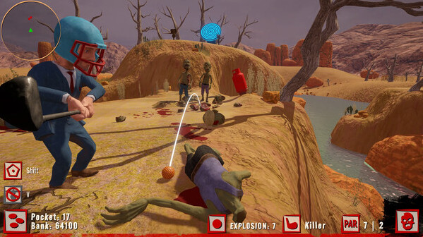 Игра Golf VS Zombies, скриншот