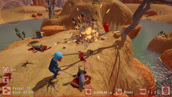Игра Golf VS Zombies, скриншот