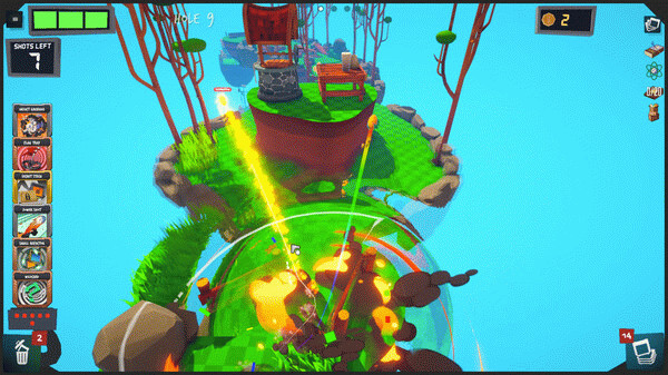 Игра Golfie, скриншот