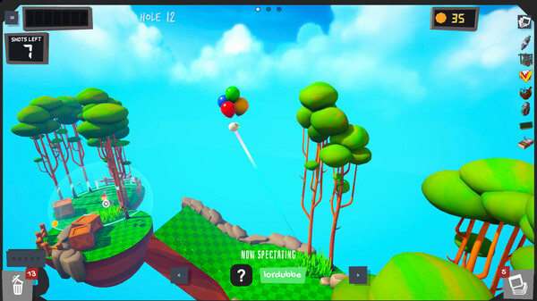 Игра Golfie, скриншот