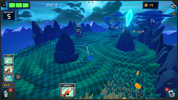 Игра Golfie, скриншот